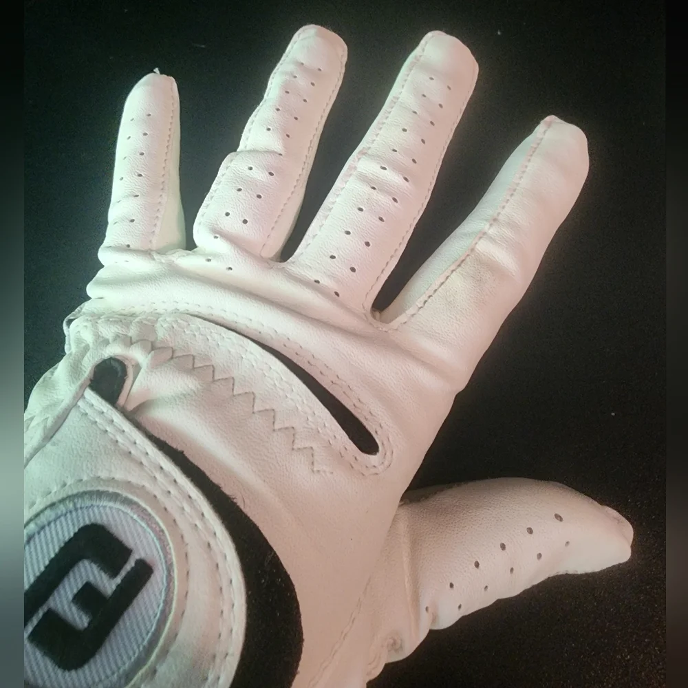 FootJoy WeatherSof White Leather Golf Glove Left Hand SZ Large